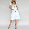 APHACATOP 2019 Hot Sale Summer V-Neck Long Fashion Women Casual Dress