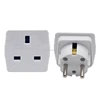 Wholesale uk socket outlet to euro 2 round pin kuwait european schuko germany travel plug adapter