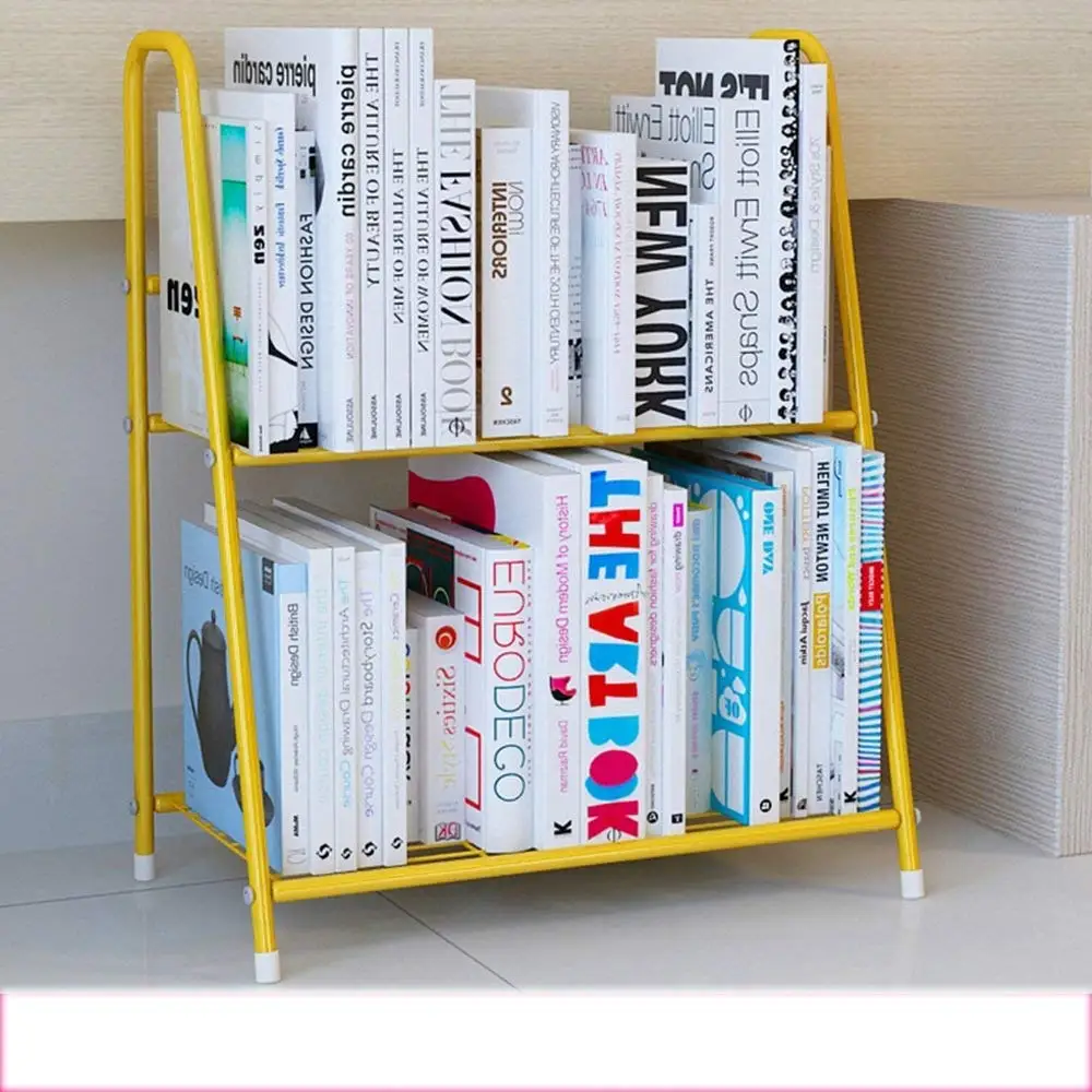 LQQGXL Storage and organization Creative Bookshelf Simple Desk Shelves Modern Living Room Floor Shelves Door frames (Size : 2 layer)