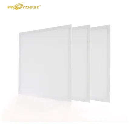 Worbest 2x2 FT 40W 3000K Soft White 4000 Lumens 24x24 Inch LED Flat Panel 0-10V Dimmable Recessed Square Panel Light