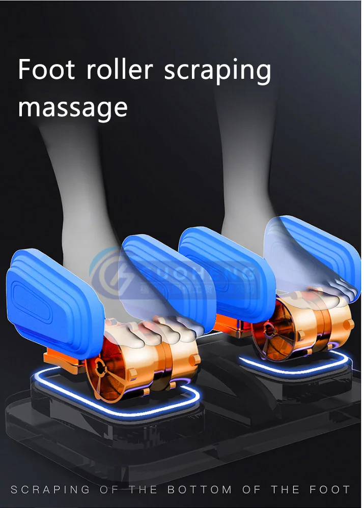 S L track airbag sofa 3D 4D zero gravity with back foot roller kneading health care bluetooth music relax body massage chair