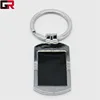 Free sample custom personalized blank metal zinc alloy 3d hotel keychain custom key ring