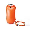 Swim Safety Float and Drybag for Open Water Swimmers, Triathletes, Kayakers and Snorkelers, Highly Visible PVC15L