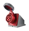 IP67 Australia Standard Single phase 3 flat pin 250V 16A UK Electric waterproof industrial socket with CE Approval
