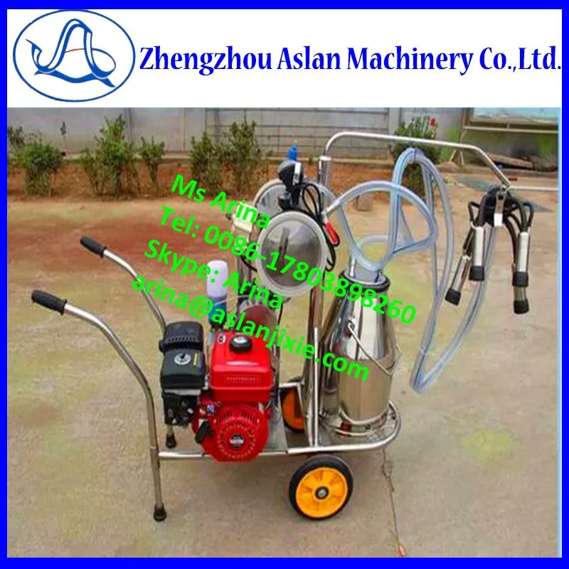 Hand Push Type Cow Milking Machine/pulsating Vacuum Cattle Milking
