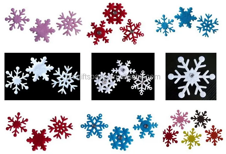 felt snowflakes