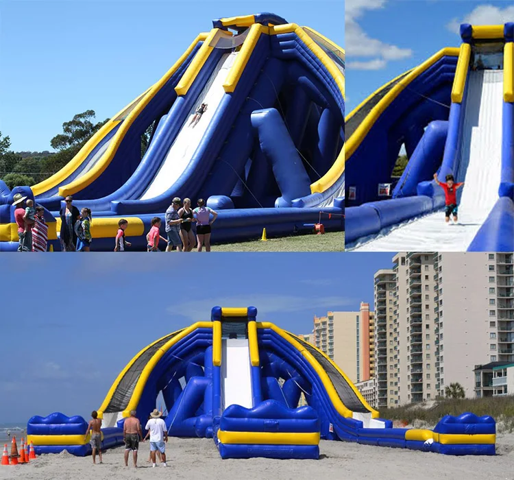 New Design Giant Lake Inflatable Water Slides,Inflatable Double Lane