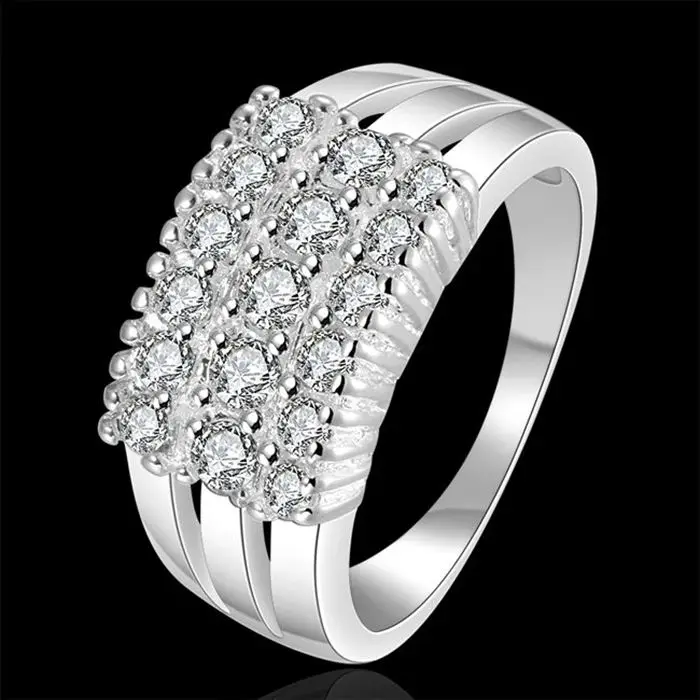 2016 new Wholesale 925 jewelry silver plated ring for women, silver