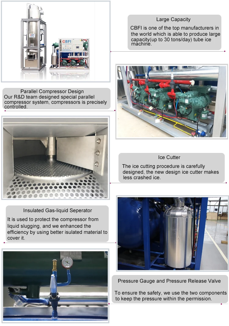CBFI clean tube ice machine plant for high-end wine-8