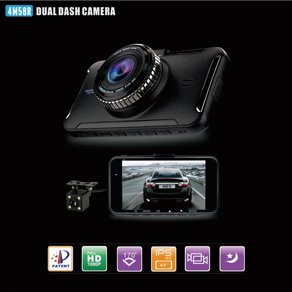 Dual Record Full Hd 1080p Vehicle Blackbox Dvr User Manual Car Dvr Ips