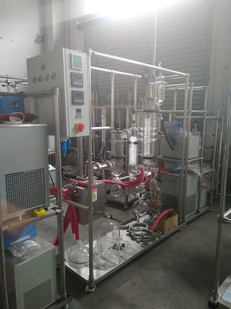 wiped film molecular evaporator machine for CBD distillation,5 Liter Short Path Molecular Distillation