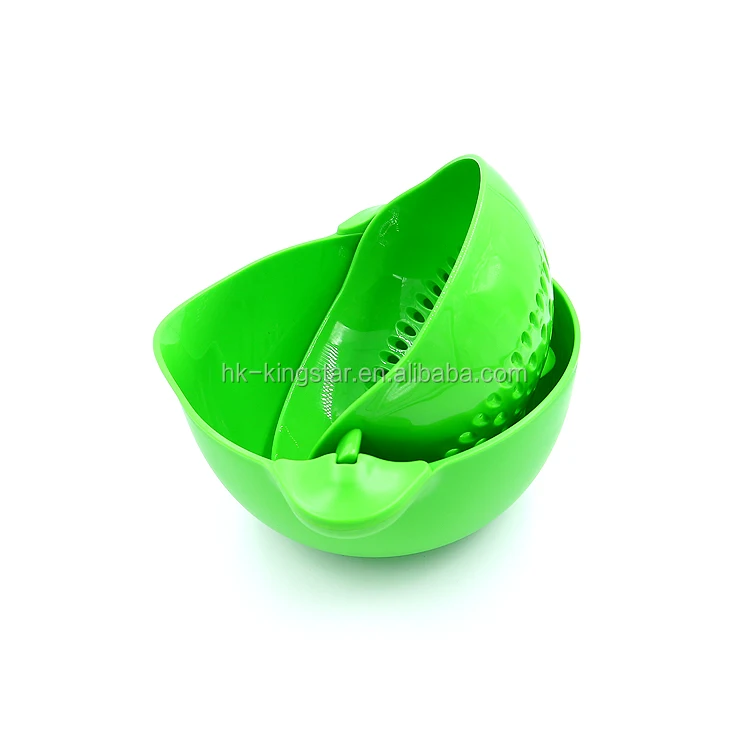 Food Grade Double Sink Strainer Basket for Vegetable and Fruit