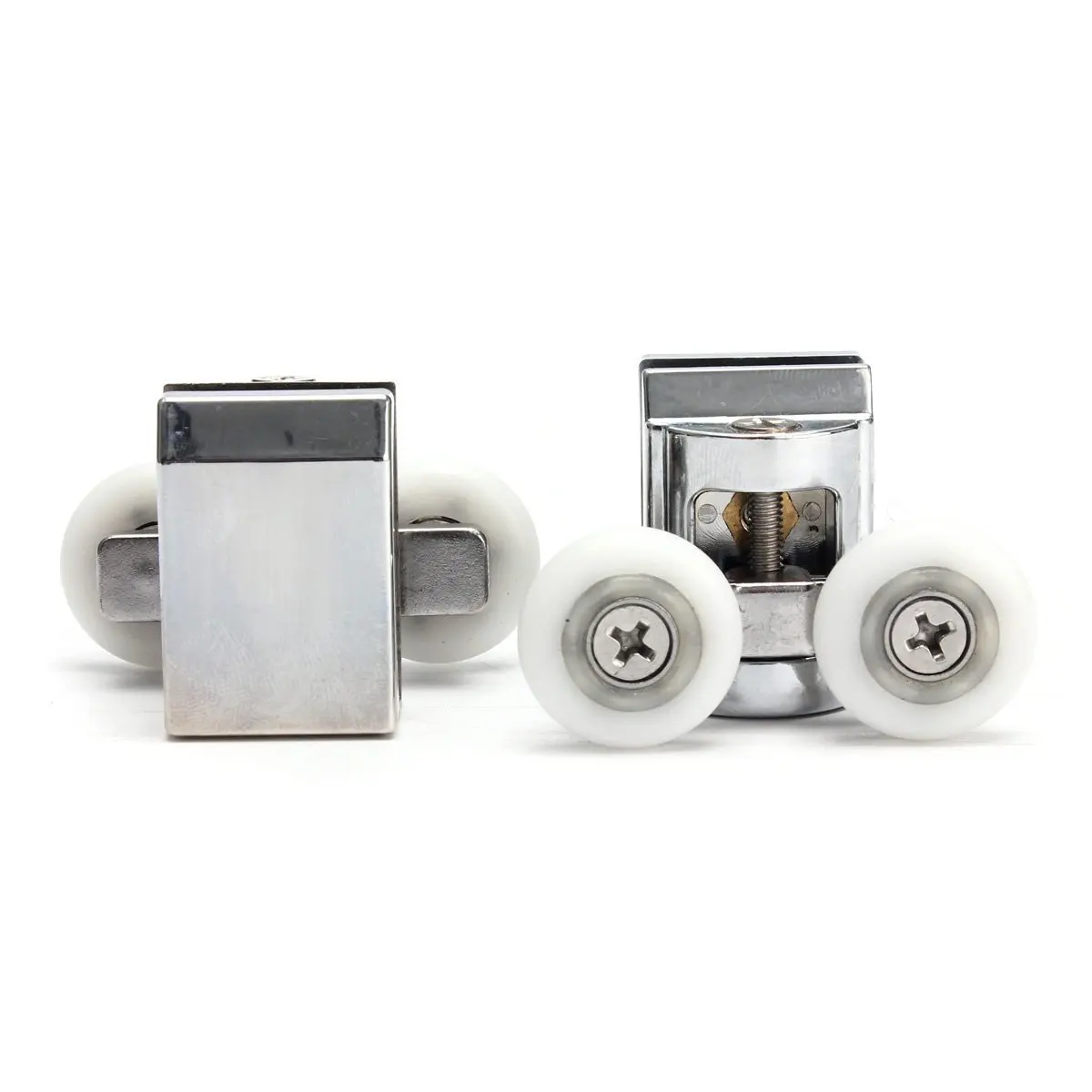 Set of 2 Double Shower Door Rollers//Runners//Guides//Wheels diameter 23mm L105