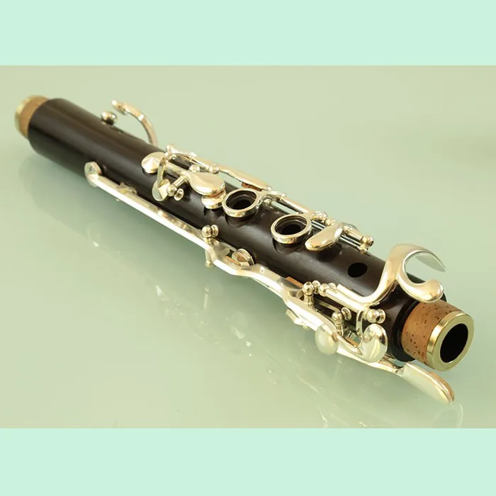 New style ebony body silver plated G clarinet with 4 rings