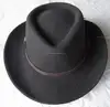 New Style High Quality Handmade Wool Felt Black Man Beach Hat