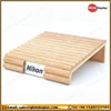 GlowDisplay Nikon Camera Lens Dealer Wide Wooden Display Stand