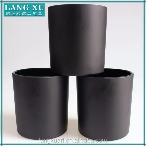 black candle jar