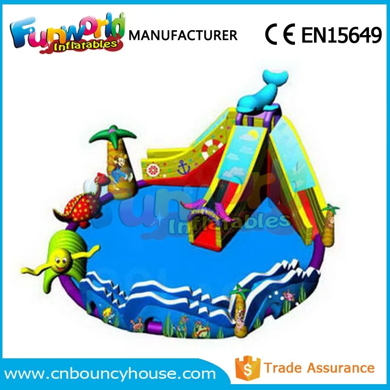 Big floating water park