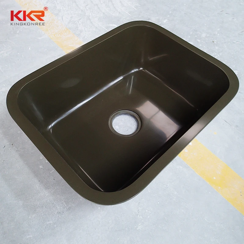 KKR factory price quartz stone black kitchen sink