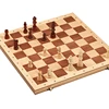 wooden inlaid chess ,fold chess board game set with Velvet bag eva