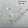 irregular glass plate leaf shape clear glass plate tableware