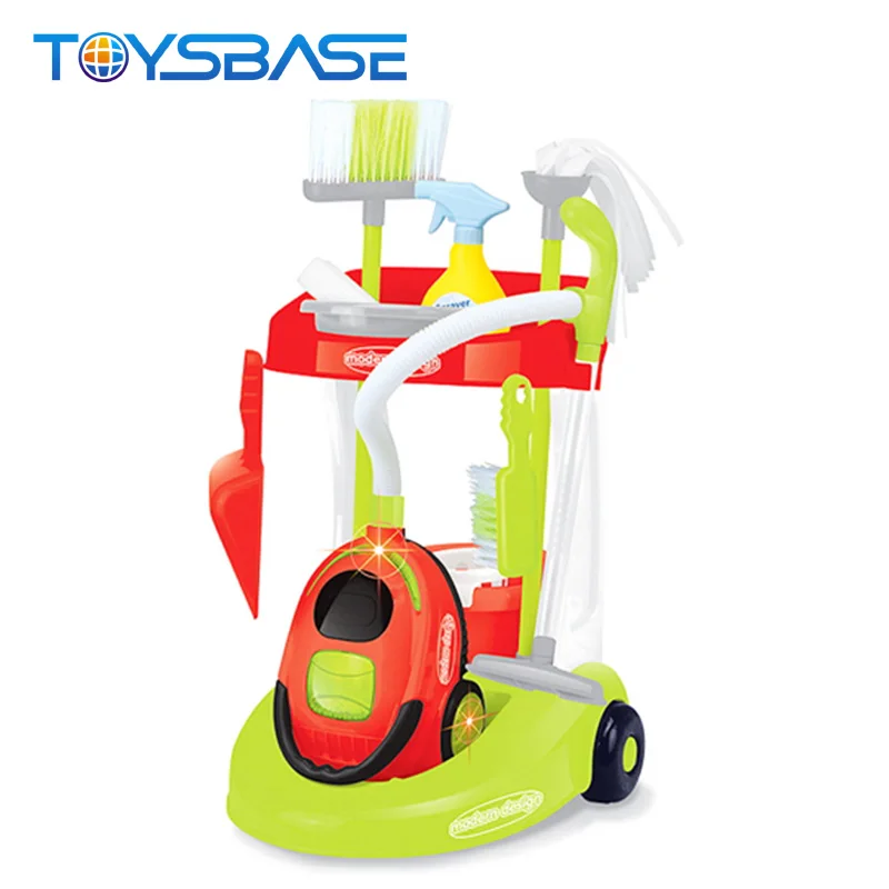 toy cleaning trolley set