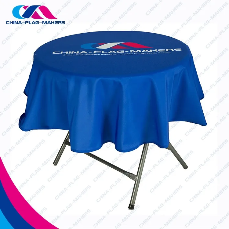 Cheap Custom Company Logo Print 60 Round Tablecloth Buy 60 Round