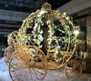 Star spring iron pumpkin carriage Cinderella's Coach stage backdrop garden wedding decorations