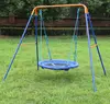 DKS Birds Nest Swing with Rope wrapped Swing, height adjustable net swing