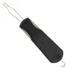 Button aid and zip puller button hook dressing aid