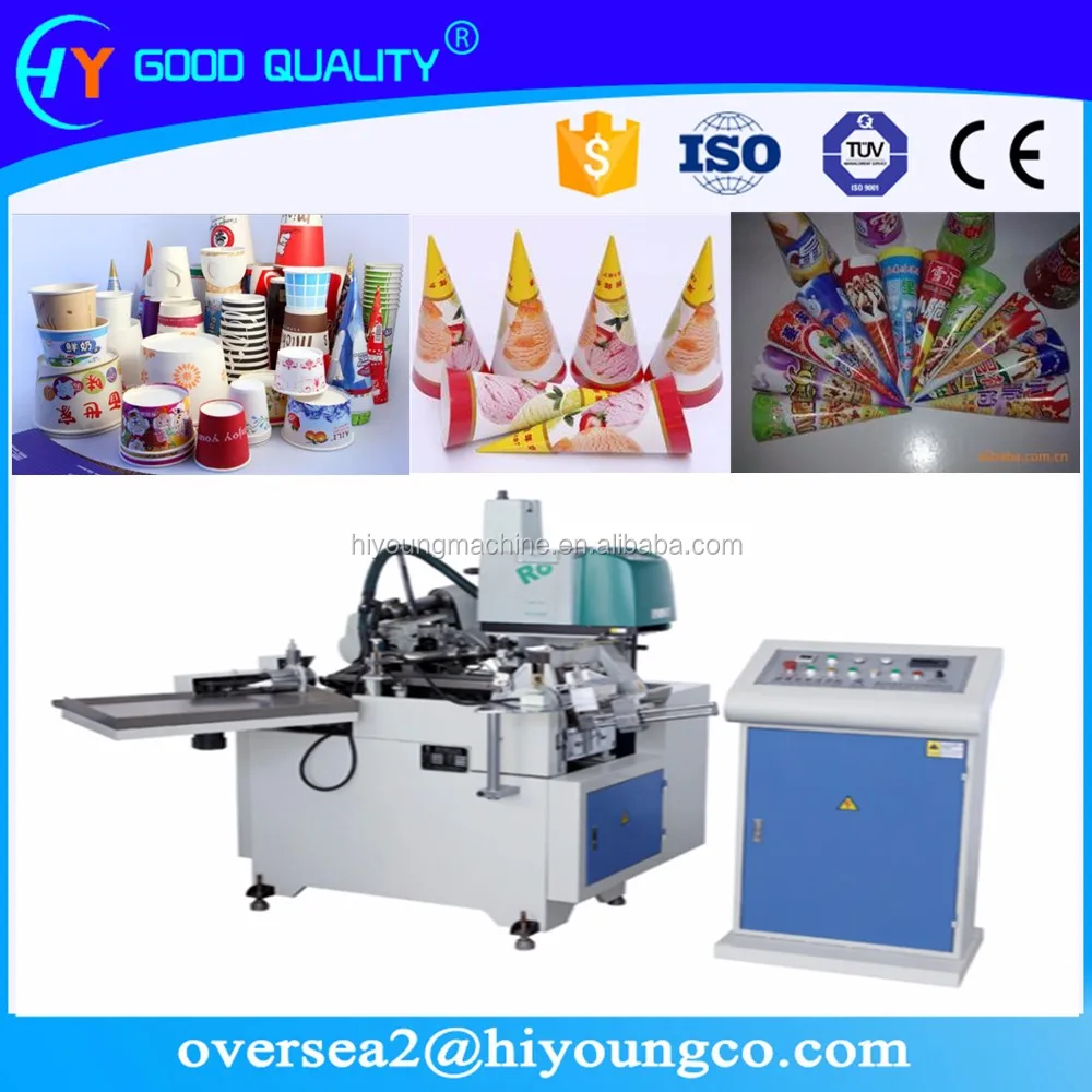 Ice Cream Cone Paper Maker/ Paper Cone Making Machine / Paper Cone