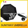 540mm*8ribs waterproof creative printing 3 fold umbrella automatic open