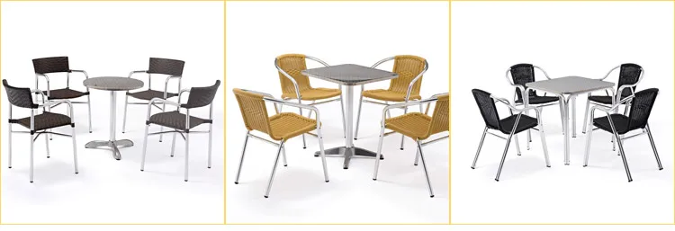 Multifunctional Outdoor Table Metal Rattan Coffee Garden Bistro Tables Sale