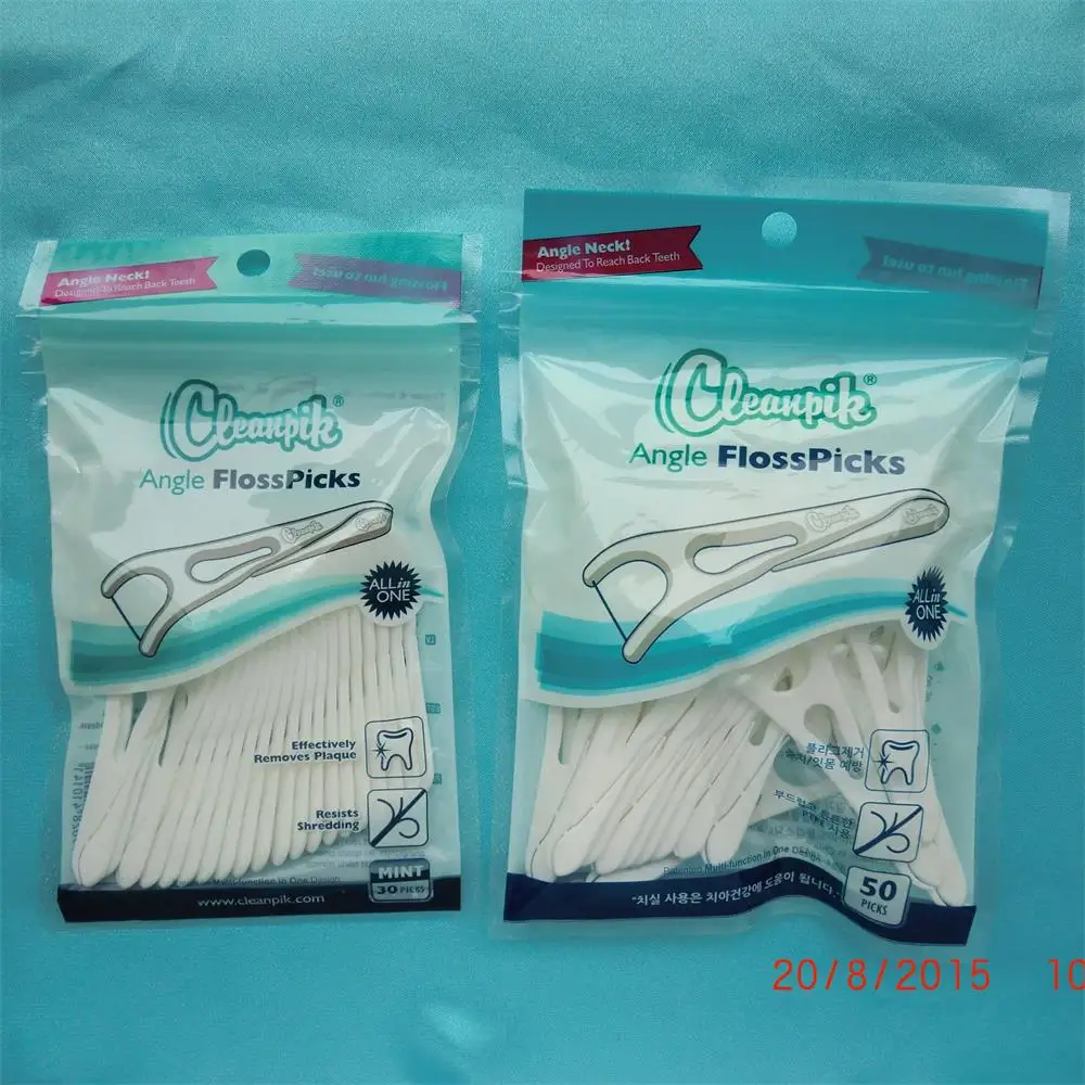 Reusable Dental Floss Pick/toothpicks,Plastic Uhmwpe Dental Flossers,Zip Lock Bag Multiple Pack