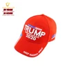 High quality make america great again trump 2020 baseball cap hat with America flag