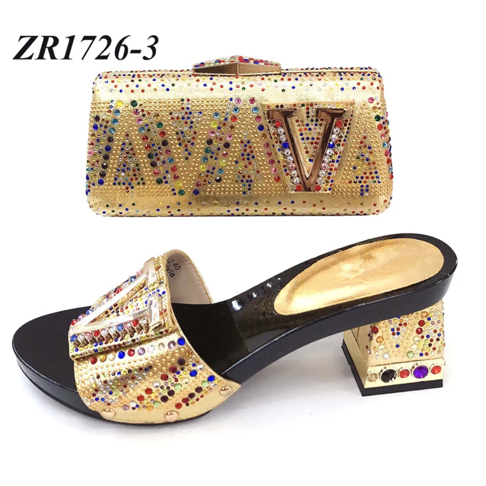 african women matching shoe and bag