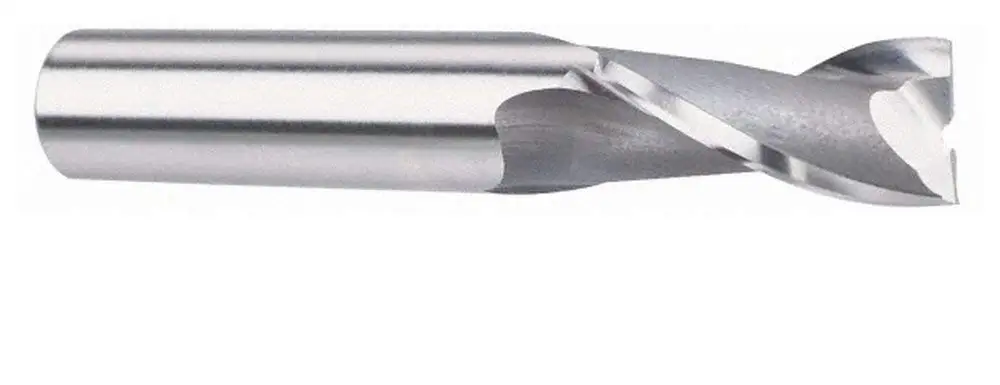 23/32" Diam, 1-5/16" LOC, 1/2" Shank Diam, 3-5/16" OAL, 2 Flute Vanadium High Speed Steel Square End Mill