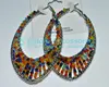 fashion colored seed bead make thread earrings