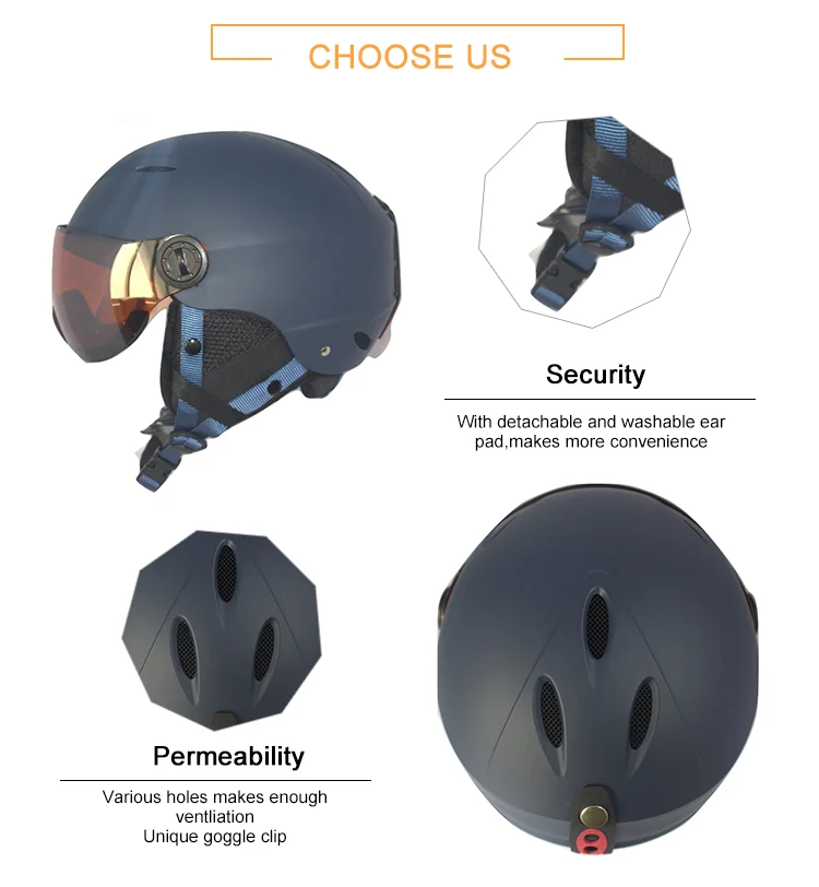 Hard Shell Durabal Fashion Custom Ski Helmet With Visor Buy Ski