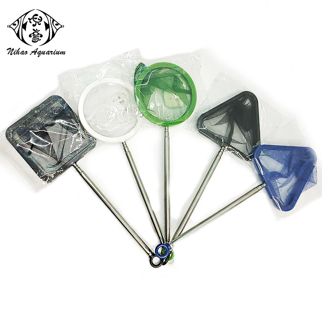 Aquarium Long Handle Shrimp Nets Adjustable Scalable Handle Length