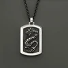 Custom pendant charm, dragon dog pendant with name
