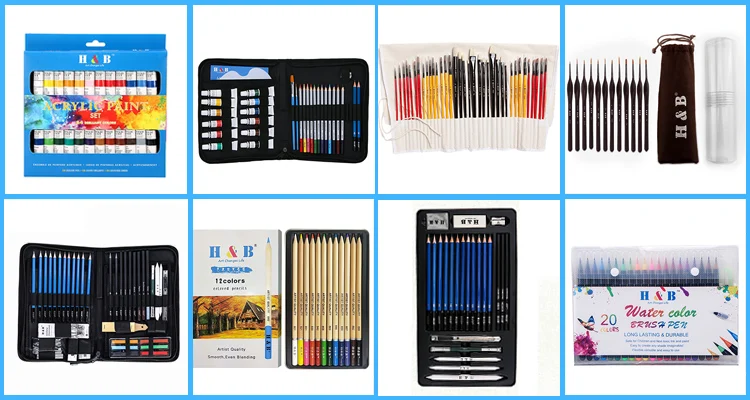 deluxe aluminum case kids travel painting art coloring gift set