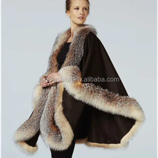 fox fur cape