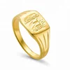 925 silver jewelry minimalist coin signet women jewelry rings