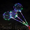TOPREX DECOR 2018 New Products Clear led helium BoBo balloon Colorful LED Light String For Wedding and Party decoration