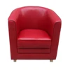 Standard export packing high quality classical sofa pu leather arm chair tub chair from china
