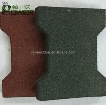 Top Quality High Density Outdoor Rubber Brick Pavers For Sale