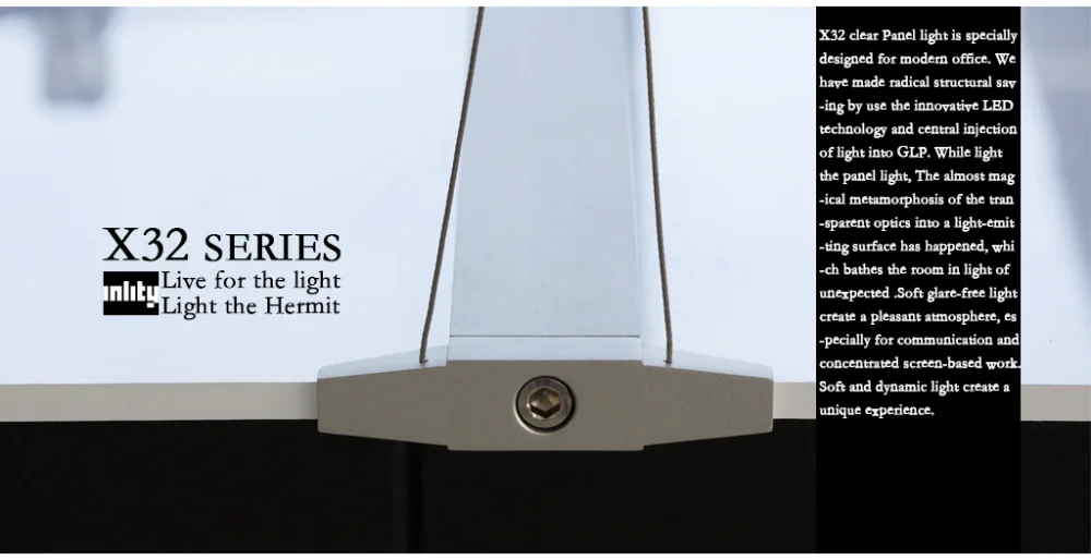 CE listed 60W LED crystal flat pendant Light environmental-friendly 2x4 led panel light