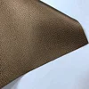 Metallic color school bag making material its PU leather with soft handbag feeling