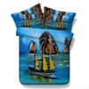 Beautiful Sailing Ship by Artist Masterspray 3d digital bed linen